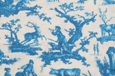 画像10: 「移動中」はぎれ75×49：SAJOU田園の喜び（ブルー） (10)