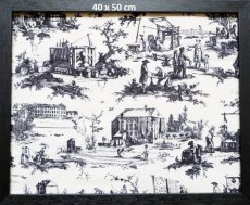 画像1: 「J即納」はぎれ75×49：SAJOU工場の仕事（黒） (1)