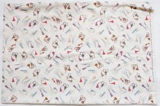 画像2: 「移動中」はぎれ75×49：sajouシゾー（アイボリー） (2)