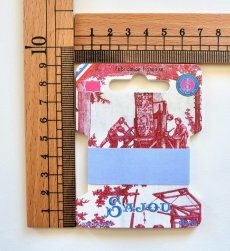 画像2: 「移動中」SAJOUリボン・糸巻き台紙：tdjデザイン6枚セット (2)