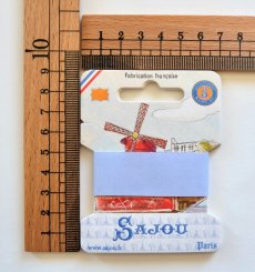 画像2: 「移動中」SAJOUリボン・糸巻き台紙：6枚セット（パリ） (2)