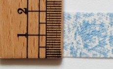 画像4: 「移動中」SAJOUリボン：20mm幅ミニtdjオフランド（ブルー） (4)