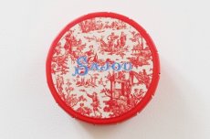 画像1: 「移動中/F在庫」直径約4.5cmトワルドジュイ缶小物入れ（オフランド・ア・ラムール、赤） (1)