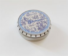 画像2: 「J即納」直径約7.5cmトワルドジュイ缶小物入れ（オフランド・ア・ラムール、ブルー） (2)