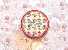 画像5: 「移動中」直径約7.5cm缶小物入れ（ジョセフィーヌのバラ） (5)