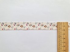 画像4: 「移動中」SAJOUリボン：20mm幅ミニ・シゾー（オフホワイトベース） (4)