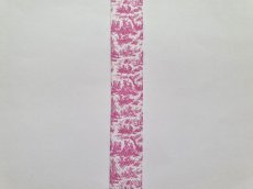 画像2: 「移動中」SAJOUリボン：20mm幅ミニtdjオフランド（ピンク） (2)
