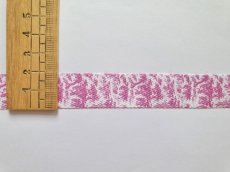画像3: 「移動中」SAJOUリボン：20mm幅ミニtdjオフランド（ピンク） (3)