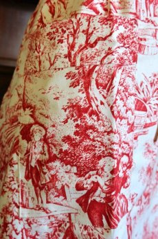 画像6: 「F在庫」カシュクールエプロン：STOF村人の踊り（赤） (6)
