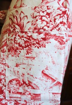 画像10: 「F在庫」長紐エプロン：STOF村人の踊り（赤） (10)