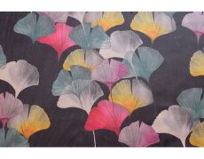 画像1: 「F在庫」はぎれ70×50：セリーヌ（ベルベット、黒） (1)