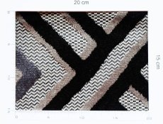 画像11: 「J即納」廃盤はぎれ69×50：ナカヤ（ジャカード、グレイ・黒） (11)