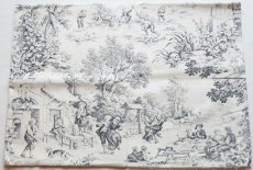画像2: 「J即納」はぎれ70×50：STOF村人の踊り（黒） (2)