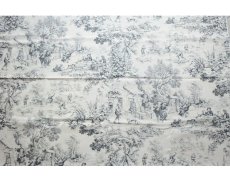 画像1: 「J即納」はぎれ70×50：STOF村人の踊り（黒） (1)