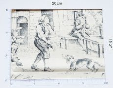 画像4: 「J即納」はぎれ70×50：STOF村人の踊り（黒） (4)