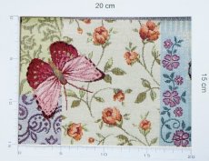 画像4: 「F在庫」はぎれ70×48：ゴブラン織り 幸せの蝶々 (4)
