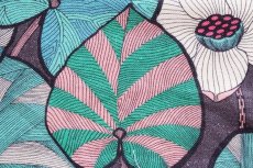 画像14: 「取寄せ」布：イディリス（麻混、チョコレートベースグリーン） (14)