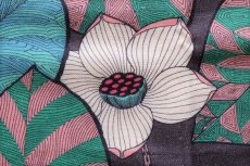 画像12: 「取寄せ」布：イディリス（麻混、チョコレートベースグリーン） (12)