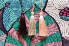 画像6: 「取寄せ」布：イディリス（麻混、チョコレートベースグリーン） (6)