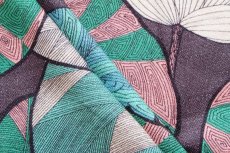 画像8: 「取寄せ」布：イディリス（麻混、チョコレートベースグリーン） (8)