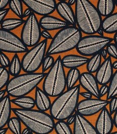 画像1: 「取寄せ」布：リマ（麻混、クミンベース黒） (1)