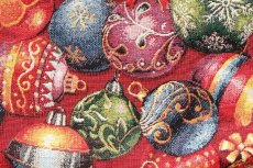 画像7: 「J即納」はぎれ70×50：ゴブラン織り ブール・ド・ノエル（マルチカラー、赤ベース） (7)