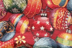 画像8: 「J即納」はぎれ70×50：ゴブラン織り ブール・ド・ノエル（マルチカラー、赤ベース） (8)