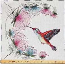 画像2: 「移動中」はぎれ45×45：コリブリ (2)
