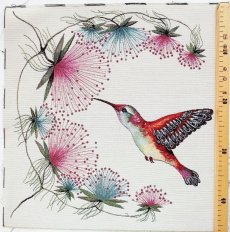 画像3: 「移動中」はぎれ45×45：コリブリ (3)