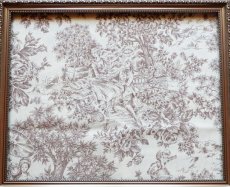 画像1: 「F在庫」はぎれ50×70：tdj貴族と天使（クリームベースブラウン） (1)