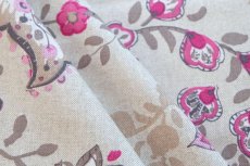 画像8: 「J即納」はぎれ70×48：ペルゼ風花柄（ベージュベース、ピンク） (8)