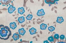 画像12: 「J即納」はぎれ70×48：ペルゼ風花柄（ベージュベース、ブルー） (12)