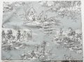 「F在庫」はぎれ70×50：水の物語（グレイベース）