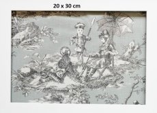 画像3: 「F在庫」はぎれ70×50：水の物語（グレイベース） (3)