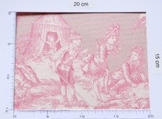 画像2: 「取寄せ」布：水の物語（ピンクベース、キャンバス） (2)