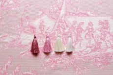 画像7: 「取寄せ」布：水の物語（ピンクベース、キャンバス） (7)