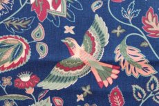 画像12: 「J即納」はぎれ70×50：鳥と花（ブルーベース） (12)