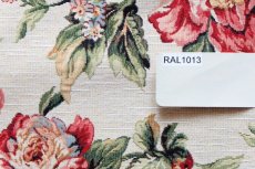 画像6: 「J即納」はぎれ70×50：ゴブラン織り アンティーク・フルール（大花、アイボリーベース赤） (6)