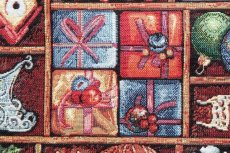 画像14: 「J即納」はぎれ70×50：ゴブラン織り カドー・ド・ノエル（マルチカラー） (14)
