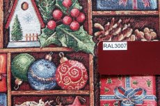 画像18: 「J即納」はぎれ70×50：ゴブラン織り カドー・ド・ノエル（マルチカラー） (18)