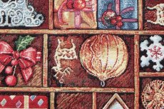 画像8: 「J即納」はぎれ70×50：ゴブラン織り カドー・ド・ノエル（マルチカラー） (8)