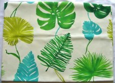 画像1: 「J即納」廃盤はぎれ70×50 ：サンセット（白ベース、モチーフ・植物） (1)