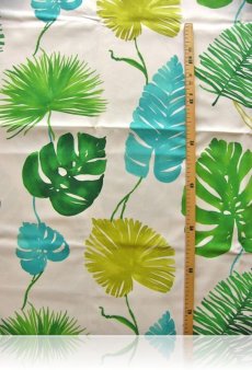 画像3: 「J即納」廃盤はぎれ70×50 ：サンセット（白ベース、モチーフ・植物） (3)
