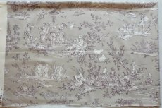 画像10: 「J即納」はぎれ75×48：復刻版tdj四季の喜び（サテン、グレージュベース紫） (10)