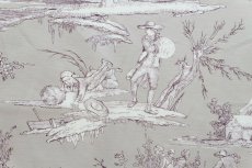 画像11: 「J即納」はぎれ75×48：復刻版tdj四季の喜び（サテン、グレージュベース紫） (11)