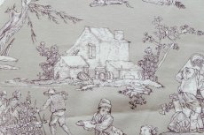 画像12: 「J即納」はぎれ75×48：復刻版tdj四季の喜び（サテン、グレージュベース紫） (12)