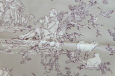 画像9: 「J即納」はぎれ75×48：復刻版tdj四季の喜び（サテン、グレージュベース紫） (9)