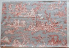 画像10: 「J即納」はぎれ75×48：復刻版tdj四季の喜び（サテン、ライトグレイベースオレンジ） (10)