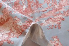画像5: 「J即納」はぎれ75×48：復刻版tdj四季の喜び（サテン、ライトグレイベースオレンジ） (5)