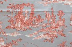 画像7: 「J即納」はぎれ75×48：復刻版tdj四季の喜び（サテン、ライトグレイベースオレンジ） (7)